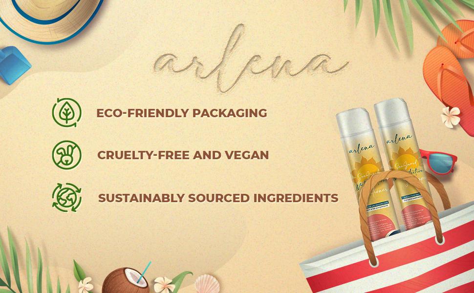 Arlena Sunguard UV Protection Color Protecting Shampoo and Conditioner Set - Enriched with Avocado, Mango, and Coconut Oils to Hydrate, Protect Color, and Restore Sun-Damaged Hair for All Hair Types - Arlena Beauty